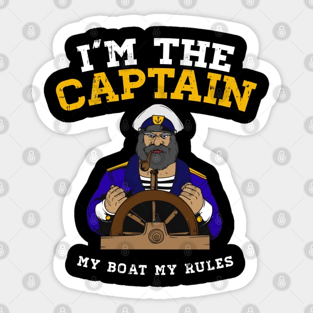 I'm the Captain Sticker by Shirtbubble